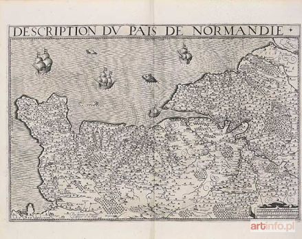 CLERC le Joannes | Mapa Normandii (Description du Pais de Normandie), 1620