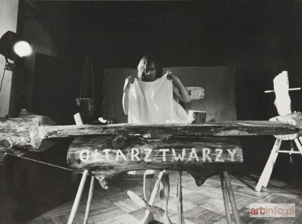 BEREŚ Jerzy | Ołtarz Twarzy - zapis performansu Jerzego Beresia, 1974  r.