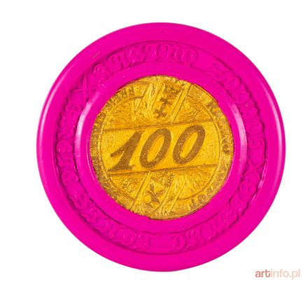 Żeton z kasyna w Sopocie o nominale 100