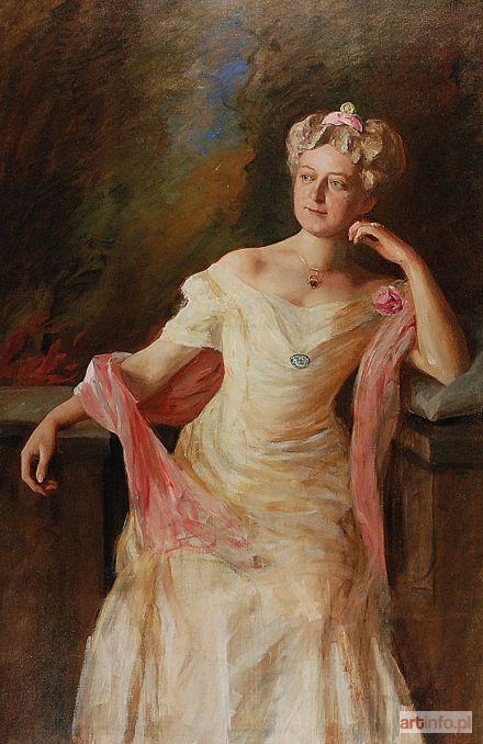 Malarz nieokreślony (XIX/XX w.) | Portret damy - Karolina Glorieux