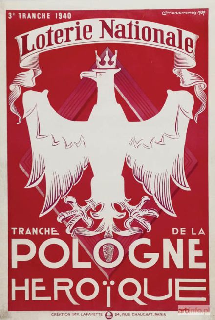 MARCOUSSIS Louis | Plakat: Loterie Nationale Tranche De La Pologne Hero que 3 Tranche 1940