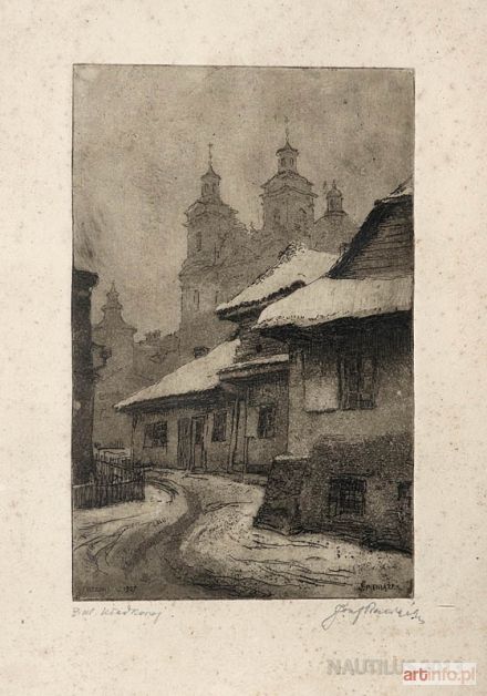 PIENIĄŻEK Józef | Krzemieniec. Róg ulicy Kładkowej, 1927