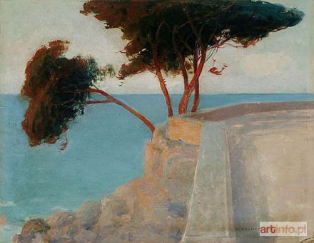 RYCHTER-JANOWSKA Bronisława | BRZEG MORSKI NA CAPRI, 1921