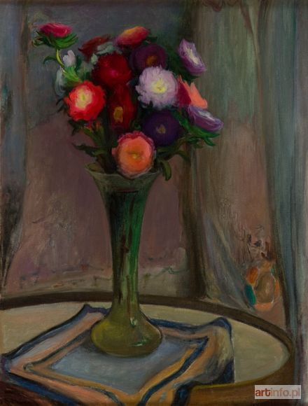 ŚLEWIŃSKI Władysław | Kwiaty w wysokim wazonie