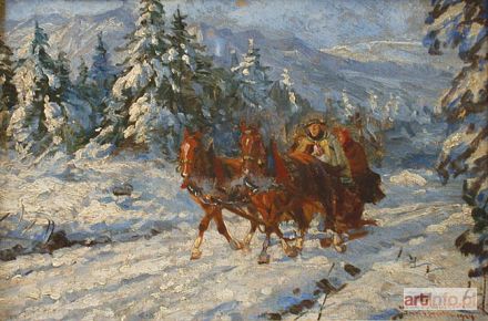 WINTEROWSKI Leonard | Zaprzęg zimą, 1924