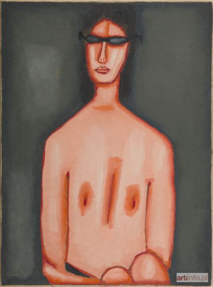 NOWOSIELSKI Jerzy | Półakt w okularach, 1968 r.