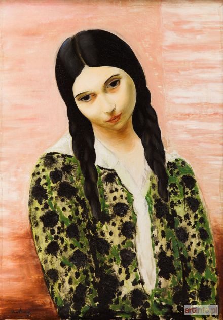 KISLING Mojżesz | Dziewczyna z warkoczami, 1930 r.