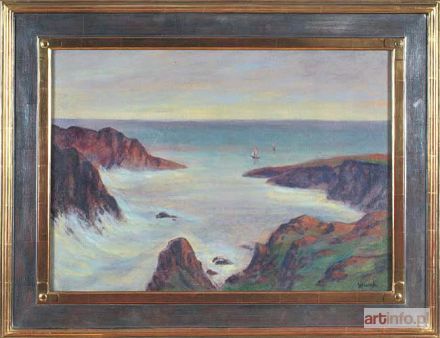 ŚLEWIŃSKI Władysław | SKALISTE WYBRZEŻE W BRETANII, ok. 1910