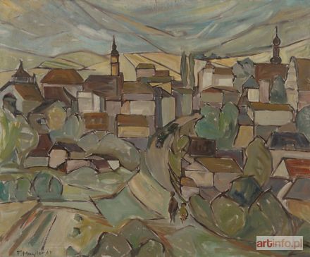 HAYDER Fryderyk Antoni | WIDOK MIASTA ZE WZGÓRZA, 1967