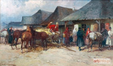 SETKOWICZ Adam | Przed karczmą, ok. 1918