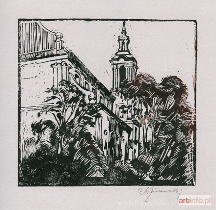 ŻURAWSKI Stanisław | Widok na wieżę kościoła, lata 30.