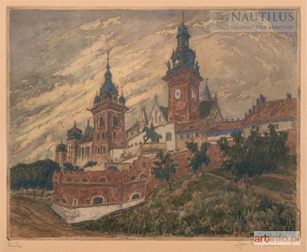 RUBCZAK Jan (Dubczak) | Kraków. Widok na Wawel, ok. 1913