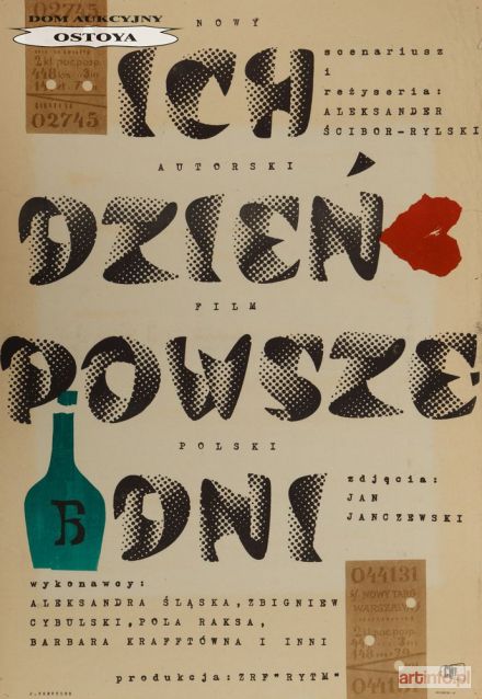 TREUTLER Jerzy | Plakat do filmu ICH DZIEŃ POWSZEDNI, 1963