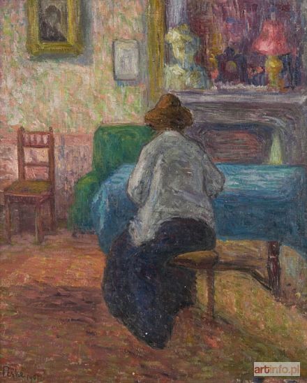 PESKE Jean (Jan Mirosław) PESKÉ, PESZKE | FEMME DANS UN INTERIEUR, 1940