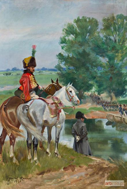 KOSSAK Wojciech | NAPOLEON NAD BRZEGIEM NIEMNA, 1926