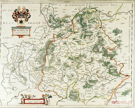 BLAEU Willem Guilielmus Janszoon | Mapa Westfalii