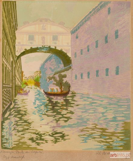 BIELECKI Władysław | Wenecja: Ponte dei Sospiri, 1928 r.