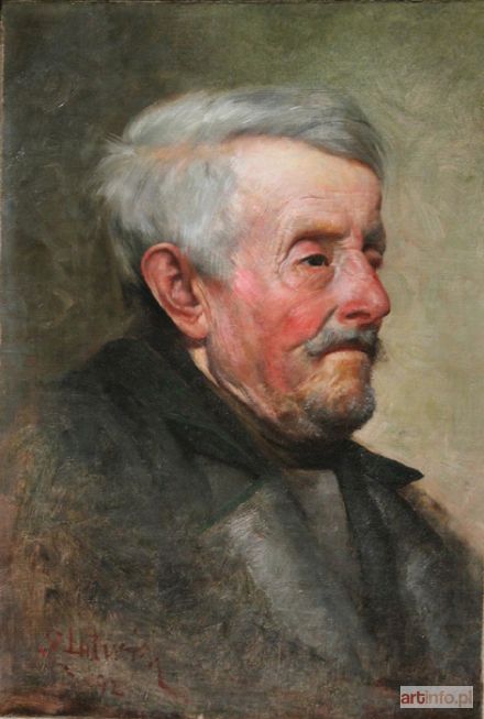 LITWIN Zygmunt (Sigmund) | Portret mężczyzny(1892)