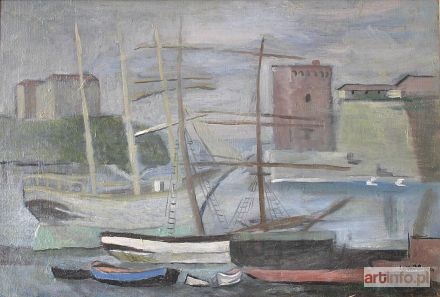 BERMAN Leonid | Bateaux au port (1926)