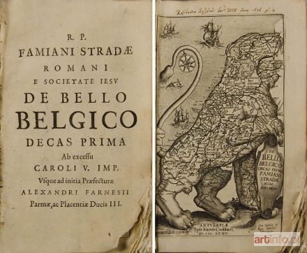 STRADA Famianus | DE BELLO BELGICO, Decas Prima, wydawnictwo Jana Cobbaerta, Antwerpia, 1635