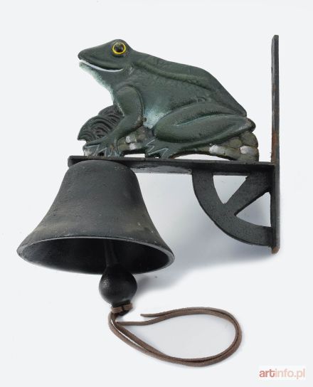 Gong do furty z ozdobą w formie żabki uśmiechniętej
