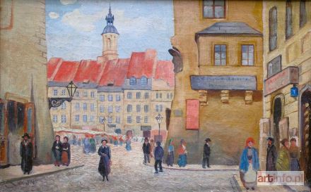 MARS Witold | Widok na Rynek Starego Miasta w Warszawie od ulicy Nowomiejskiej, 1935