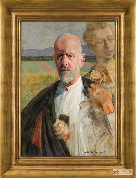 MALCZEWSKI Jacek | AUTOPORTRET Z MUZź, 1924