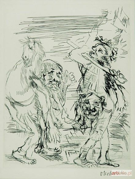 KOKOSCHKA Oskar | Ilustracja do sztuki Żaby,