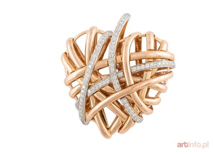 Wisior w formie serca, Al Coro, kolekcja Serenata, Włochy, współczesny