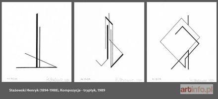 STAŻEWSKI Henryk | Kompozycja - tryptyk, 1989