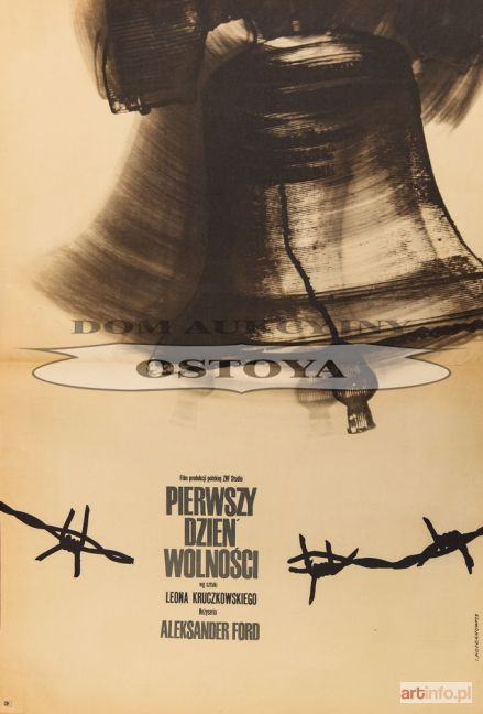 HOŁDANOWICZ Leszek | Plakat do filmu PIERWSZY DZIEŃ WOLNOŚCI, 1964