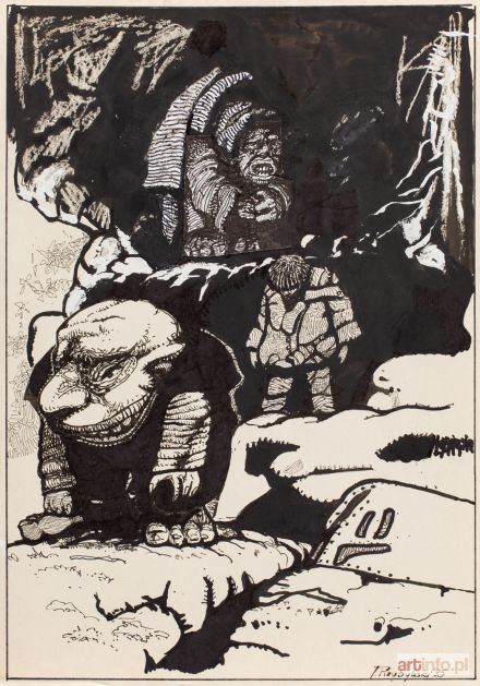 PRZYBYLSKI Jacek | Gnom, ilustracja komiksowa, 1995 r.