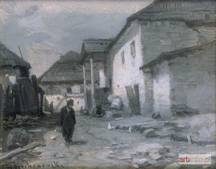 KOCHANOWSKI Roman Kazimierz | Ulica w miasteczku, przed 1900