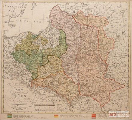 GÜSSEFELD Ludwig Franz | Charte von Polen Nach den bewährtesten Hülfsmitteln...