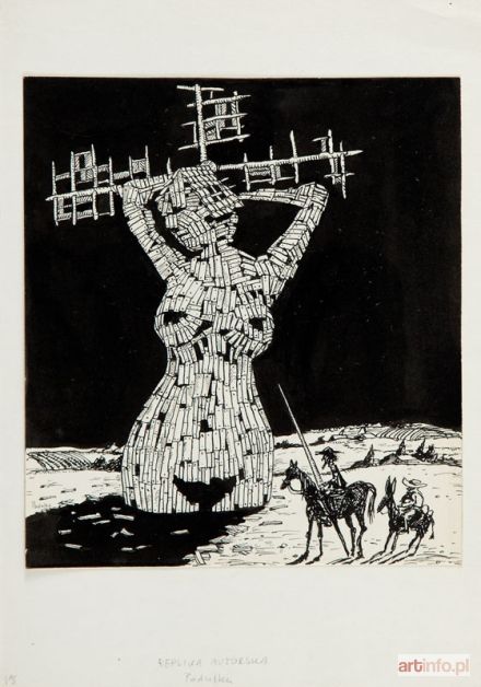 PODULKA Andrzej | Don Kichot, ilustracja okładkowa do czasopisma Radar, 1981 r.