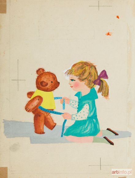 SADOWSKA Zofia | Lalka strojnisia, ilustracja książkowa, 1961 r.