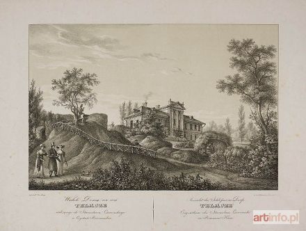 LANGE Antoni | Widok domu we wsi Telacze w Cyrkule Brzeżańskim, 1823