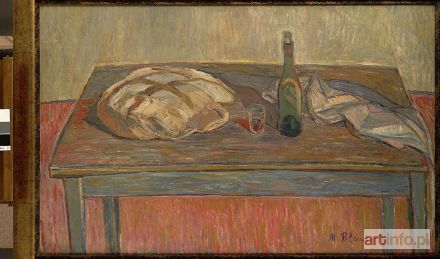 BLOND Maurice (Blumenkranc) | NATURE MORTE AU PAIN ET A LA BOUTEILLE, ok. 1954