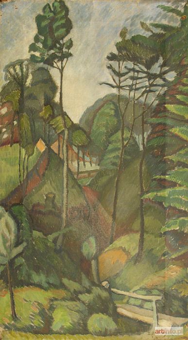 PRONASZKO Zbigniew | Paysage a la passerelle (ok.1925)