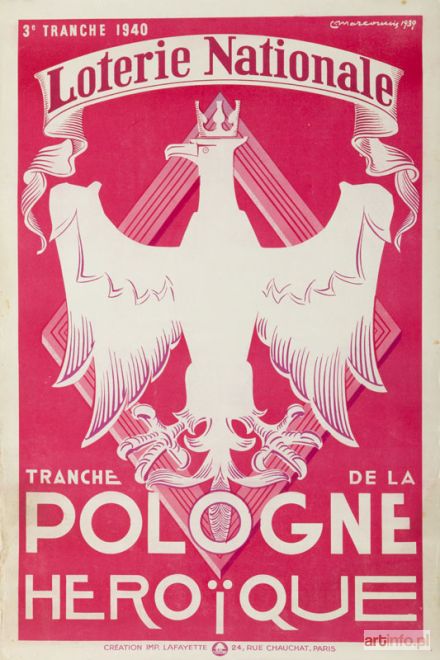 MARCOUSSIS Louis | Loterie Nationale - Tranche de la Pologne Heroique, 1939 r.