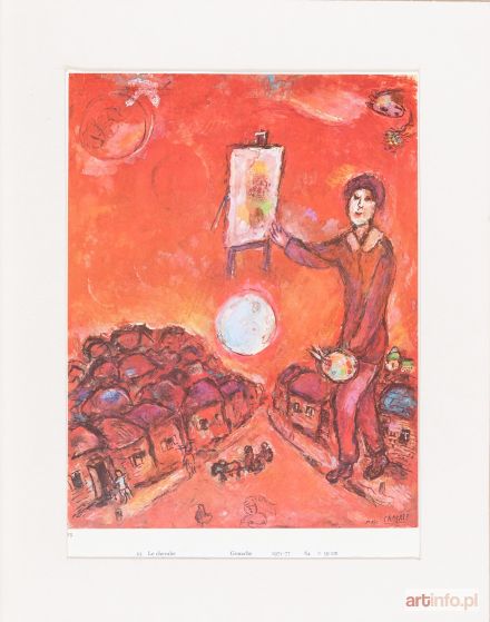 CHAGALL Marc | Le chevalet, 1977 r.