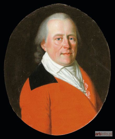 KLOSS Friedrich | PORTRET MĘŻCZYZNY W CZERWONYM FRAKU, 1788