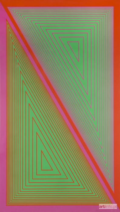 ANUSZKIEWICZ Richard | Triangulated Green, 1977 r.