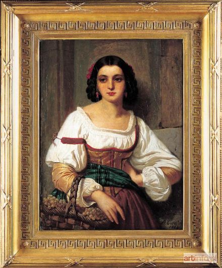 EWALD Arnold Ferdinand | Włoszka z koszem winogron, 1862