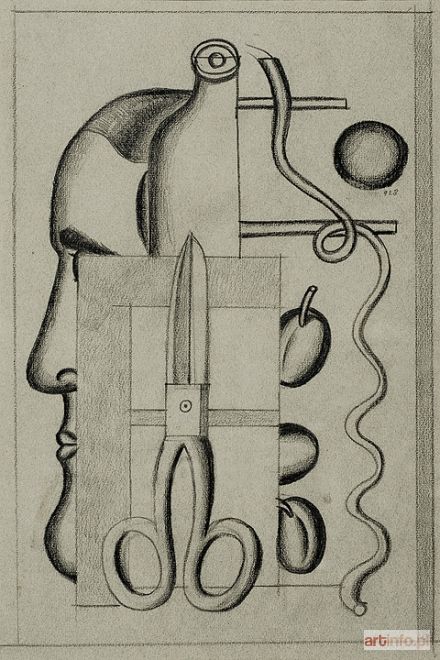 WŁODARSKI (Henryk Streng) Marek | PROFIL Z NOŻYCZKAMI, 1928