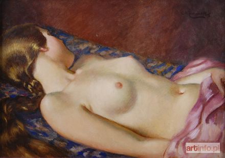 ŻURAWSKI Stanisław | ZŁOTOWŁOSA - PÓŁAKT LEŻĄCEJ KOBIETY