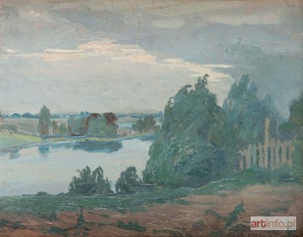 PROCAJŁOWICZ Antoni Stanisław | Pejzaż z wodą, 1922 r.