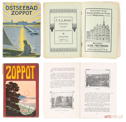 Para przewodników po mieście Sopot z 1909 i 1910 r.