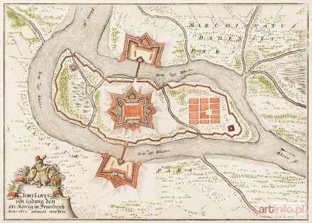 MERIAN Matthäus | Fort Louis von Ludwig den XIV könig in Frankreich...