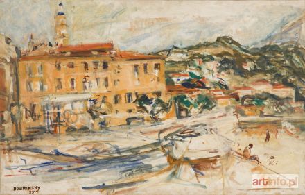 DOBRINSKY Isaac | Port w Menton, 1955 r.